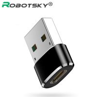 Robotsky ตัวแปลงอะแดปเตอร์ OTG ตัวเมียชนิด C ตัวเมีย USB USB ตัวผู้ USB สำหรับสายเคเบิลอะแดปเตอร์ Nexus 5x 6P Oneplus 3 2 USB-C เครื่องชาร์จยูเอสบี