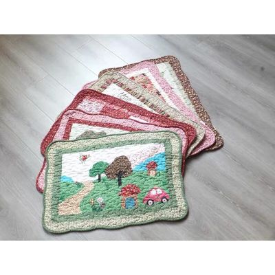 พรมเช็ดเท้าสไตล์วินเทจ พรมเช็ดเท้ากันลื่น Door Mat ขนาด 40x60cm พรมกันลื่นห้องครัว ซับน้ำได้ดี แห้งไว พรมตกแต่งบ้าน พรมเช็ดเท้ากันลื่นอย่างดี พรมเช็ดเท้ากันลื่นซับน้ำอย่างดี Rectangular Door Mat พร้อมส่ง