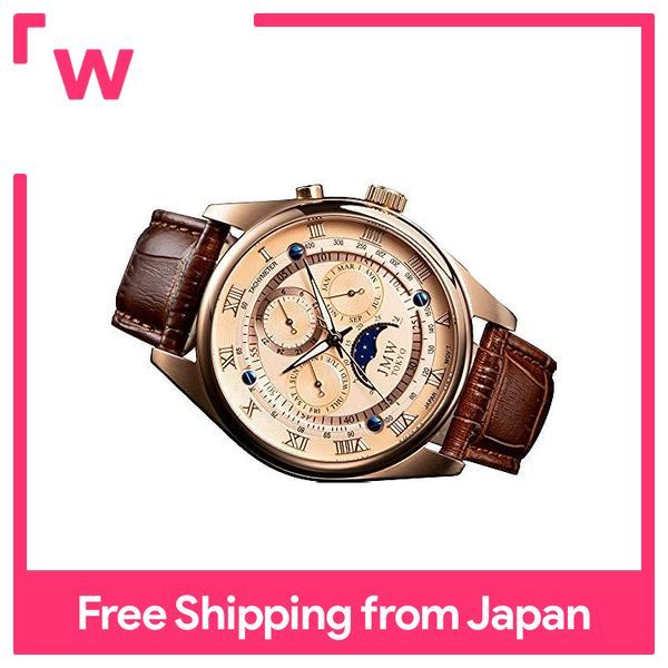 JMW TOKYO】Men's wristwatch advanced moon phase [Made in