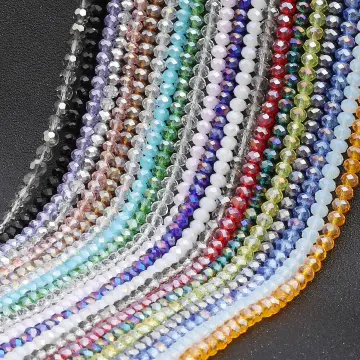 100pcs 4mm Flat Round Cut Ab Color Glass Crystal Beads For Diy