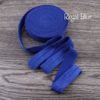 120yardslot 58" (16mm) 20colors Shiny Solid Fold Over Elastic Ribbon FOE for Elastic Headbands Hair Ties Hairbow