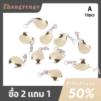 zhangrenge?Cheap? 10ชิ้นล่อโลหะ DIY สำหรับเหยื่อสปินเนอร์กบแผ่นเหล็กสแตนเลสสะท้อนแสงช้อนอุปกรณ์ตกปลา