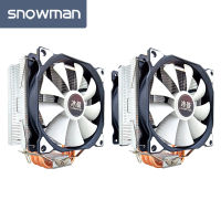 SNOWMAN MT6 12ซม. CPU พัดลมระบายความร้อน6ทองแดงบริสุทธิ์ท่อความร้อน Desktop PC Cooler 4 Pin PWM ฮีทซิงค์หม้อน้ำสำหรับ In AMD