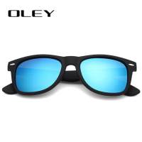 OLEY รุ่น Y2140  สี C02 แว่นตากันแดด แว่นกันแดด แว่นผู้ชาย แว่นผู้หญิง แว่นตา แฟชั่น เลนส์ โพลาไรซ์ 100% ป้องกันแสงรังสี UV400 ทนต่อการขีดข่วน