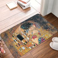 Gustav Klimt Oil Painting Bathroom Mat Doormat Living Room Carpet Entrance Door Rug Home Decoration