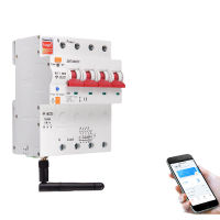 2iva เบรกเกอร์4P Tuya WIFI ป้องกันเครื่องวัดพลังงานรั่วซึมมิเตอร์ KWh Wattmeter RCBO การควบคุมด้วยเสียง Alexa Google สำหรับสมาร์ทโฮม