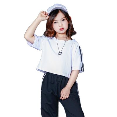 Children Hip-hop Suits for Boys Jazz Dance Costumes for Girls Teenage Clothing Cheerleader Skirt Kid