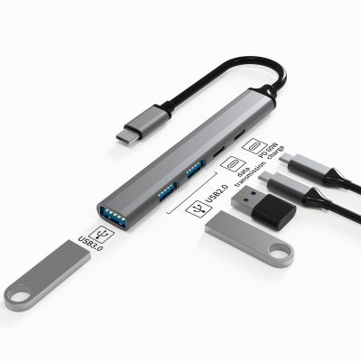 อะแดปเตอร์ OTG แยกพอร์ต3.0 USB Type USB C HUB สำหรับ Lenovo HUAWEI Xiaomi Macbook Pro 15 Air อุปกรณ์เสริมฮับ USB