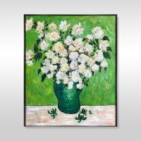 100% Hand Painted Oil Painting on Canvas Nice White Floral Painting Home Wall Decoration No Frame Christmas Gift