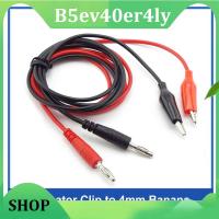 B5ev40er4ly Shop 1M Electrical Test Wire Dual Head 28cm Alligator Clip to 4mm Banana Plug Connector for Test Probe Multimeter Measure