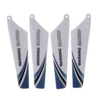 4pcs spare blades for helicopter rotor rc S107, Blue