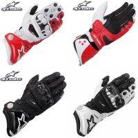 q ALPINESTARS ถุงมือหนัง แบบเต็มนิ้ว แฟชั่นสําหรับผู้ชาย เหมาะกับการขับขี่รถจักรยานยนต์ 2022 ST