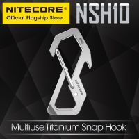 NITECORE NSH10ไขควงไทเทเนียมอเนกประสงค์แบบ3-In-1ที่เปิดขวด TC4หัวแบนพวกกุญแจสำหรับกระเป๋าสะพายเครื่องมือแขวน EDC