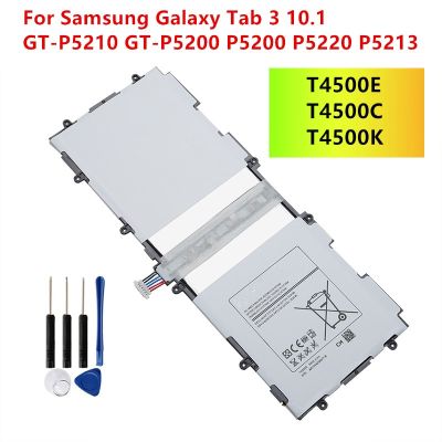 แบตเตอรี่ แบต  For Samsung Galaxy Tab 3 10.1 Tablet Battery GT-P5210 GT-P5200 P5200 P5220 P5213 6800mAh / T4500E T4500C T4500K รับประกัน 3 เดือน