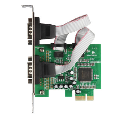 RS-232 Serial Port COM & DB-9 Serial To PCI-E PCI Express Card Adapter Converter ชิปเซ็ต MCS9922CV