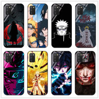 สำหรับ Samsung Galaxy A02S/A02 อะนิเมะ Naruto Series กระจกเทมเปอร์เคสโทรศัพท์เคสแข็งส่วนบุคคลที่กำหนดเองโทรศัพท์ฝาหลังขายส่ง