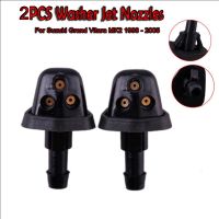 2Pcs Windshield Wiper Washer Jet Nozzle For 1998-2005 Suzuki Grand Vitara MK2 Windscreen Washer Wiper Part Fan Shape Water Spray