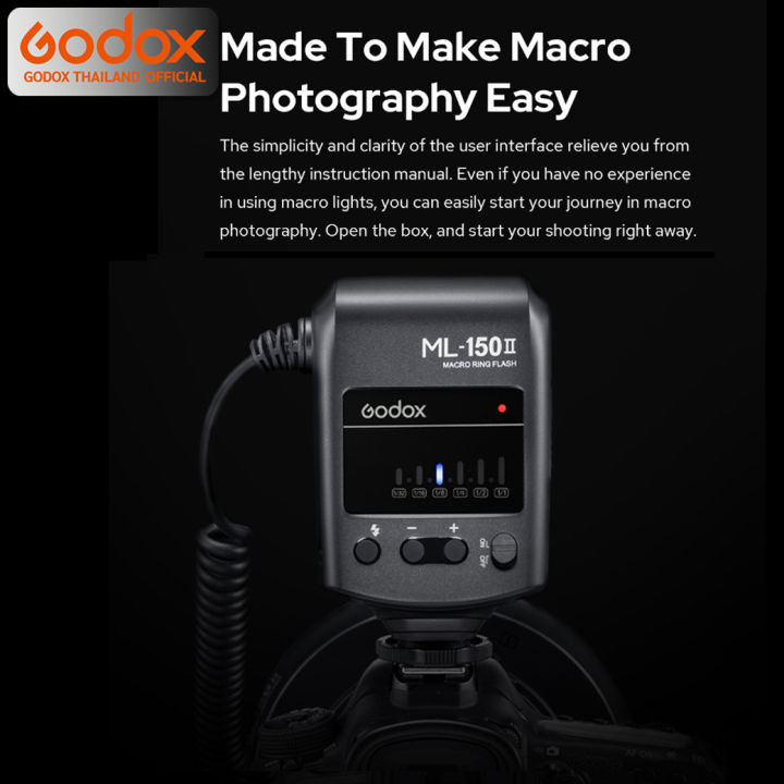 godox-flash-ml-150-ii-macro-ring-flash-manual-gn12-aa-battery-รับประกันศูนย์-godox-thailand-3ปี-ml150-ii