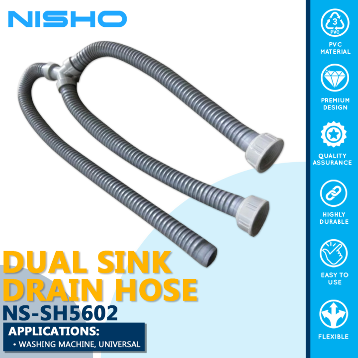 Nisho Shusui Dual Flexible Sink Drain Hose YShape Draining Hose Lazada PH