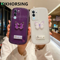 DKHORSING ปลอกอ่อนโปร่งใสใหม่สำหรับ VIVO V29 5G,ปกป้องเลนส์ซิลิโคนเคสโทรศัพท์ VIVOV29 2023ผีเสื้อแววน่ารักกันกระแทกฝาครอบโทรศัพท์ V29 Vivo 5G