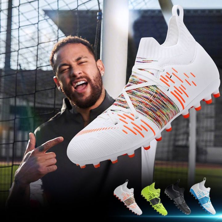 Neymar Mandarin Duck Soccer Boots Boys Crushed Nails Professional