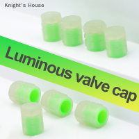 Knights House 4pcs Universal Luminous Valve หมวกวาล์วยางหมวกสำหรับรถจักรยานยนต์รถ