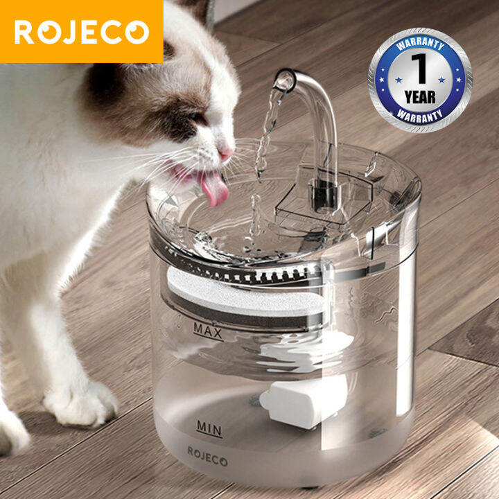 【Current Stock】ROJECO Automatic Cat Water Fountain 1.35L/2L USB Powered
