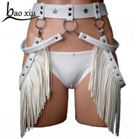 【YF】 New Tassel Boho Fringe Wide for Personality Leather Bondage Straps Waist Ladies Garter Accessories