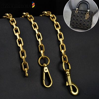 DIY Handbag Bag Chain Strap BAMADER Thick Chain Bag Straps For Shoulder Crossbody Bags Metal Shain Parts Vintage gold/Gun/Silver