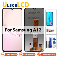 LCD สำหรับ Samsung Galaxy A12 A125F A125F/DS จอแสดงผล LCD Touch Screen Digitizer Assembly Replacement + เครื่องมือซ่อมฟรี + กระจกนิรภัย