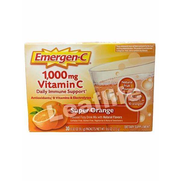 Emergen c Immune plus 1000mg vitamin c Super Orange Flavor