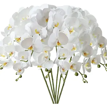 1 Bunch 8 Heads Artificial Silk Butterfly Orchid Artificial Flower