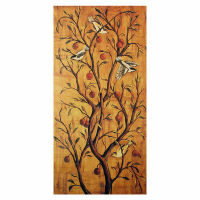 【K048】 New Fortune Tree Poster Vintage Kraft Paper Poster Bar Cafe Wall Decoration Painting