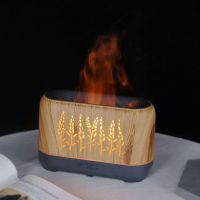 3D  Flame Aroma Diffuser Air Humidifier เครื่องกระจายความหอมเครื่องเพิ่มความชื้นในอากาศ LED Aroma Lamp Aromatherapy  Ultrasonic Burner Aroma essential oil