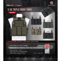 DC504 ซองแม็กกาซีน 5.56 Triple Front Panel [ TR003MP ] ( Tactical Rider )