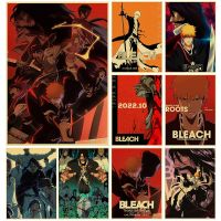 2022 Bleach พันปี Blood War โปสเตอร์ตกแต่ง Chambre Decor Art Cafe และสำหรับกาแฟห้องนอน Duvar สำหรับ Living โปสเตอร์ Liyanhong2ใหม่