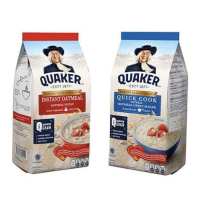 ธัญพืชสำเร็จรูป Quaker Oats (Instant Otmeal/Quick Cook) ขนาด 1.2 kg มี 2 รสให้เลือก