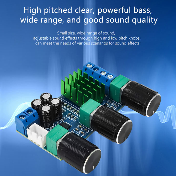 xh-m567-tpa3116d2บอร์ดเครื่องขยายเสียงเสียงดิจิตอลสองแชนเนล-บอร์ดปรับความถี่โมดูลสูงและต่ำเครื่องขยายเสียงเสียงปรับเสียงแบบ-diy