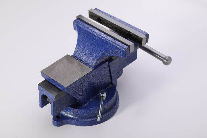 สปอตกรุงเทพ-5-นิ้ว-ปากกาจับชิ้นงาน-125mm-5inch-360-degree-swivel-base-cast-iron-bench-vise-with-anvil-vice-rotary-adjustable-clamp-tools