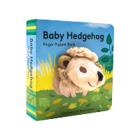 English original hedgehog baby finger puppet book cardboard book baby Hedgehog: finger puppet book childrens English Enlightenment cant tear cardboard book small palm Book baby toy book 0-3 years old