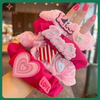 JLY55OZPQ แฟชั่นสำหรับผู้หญิง ตุ๊กตาบาร์บี้ scrunchie อีลาสติก สีทึบทึบ เชือกมัดผม ที่มัดผม อุปกรณ์เสริมผม ยางรัดผม สำหรับผู้หญิง