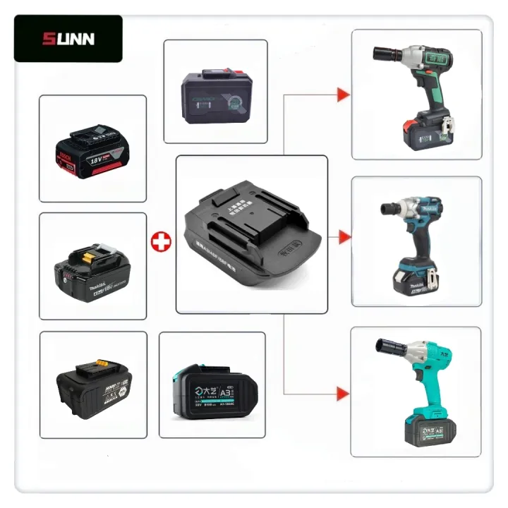 battery adapter for cordless tools