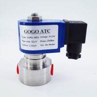 hot【DT】 250bar 300bar 36MPa 2 way water high pressure solenoid valve 1/8  1/4  220V 24V Orifice 1mm N.C GSPG SS304 large flow