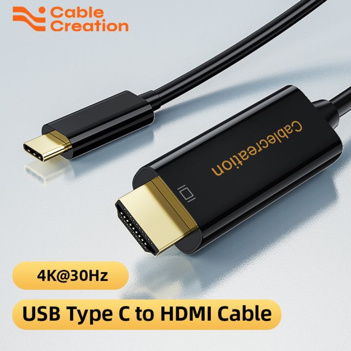 CableCreation USB C to HDMI VGA Adapter, USB Type C to Dual VGA HDMI  4K@30Hz Splitter Converter