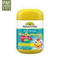 Natures Way Kids Gummies Omega-3 DHA Fish Oil 60 เม็ด เยลลี่วิตามินสำหรับเด็ก โอเมก้า3 น้ำมันปลา