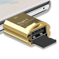 Hjghfhf USB C S D เครื่องอ่านการ์ด2.0ไปยังอะแดปเตอร์โดยตรงอ่านรูปภาพถ่ายโอนได้อย่างรวดเร็ว