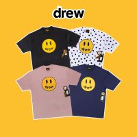 TOP☆ เสื้อยืดแขนสั้นพิมพ์ลาย Drew House Mascot Justin Bieber แฟชั่นคู่รัก