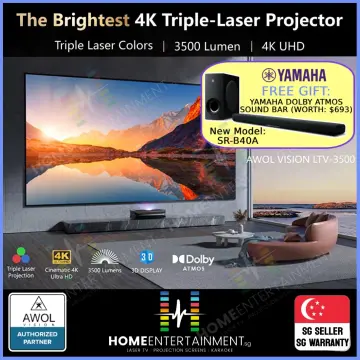 AWOL Vision LTV-3000 Pro Dolby Vision Triple Laser Ultra Short Throw  Projector 