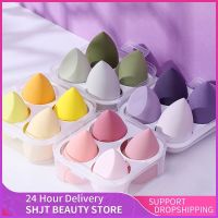 4pcs Makeup Sponge Powder Puff Dry and Wet Combined Beauty Cosmetic Ball Foundation Powder Puff Bevel Cut Make Up Sponge Tools