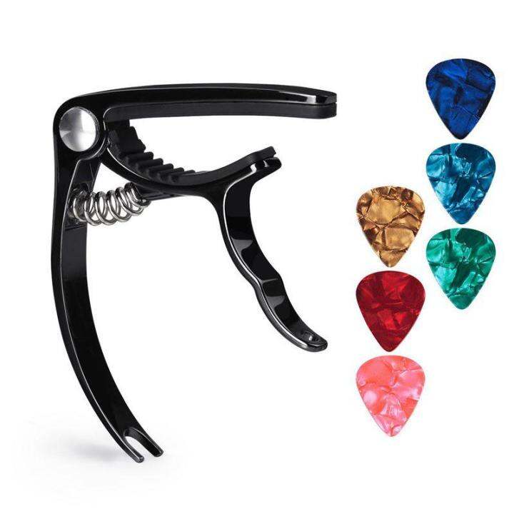 Guitar Capo Guitar Accessories Trigger Capo with 6 Free Guitar Picks
